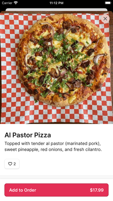 Pizza Presidente iPhone screenshot 4 - Food & Drink app