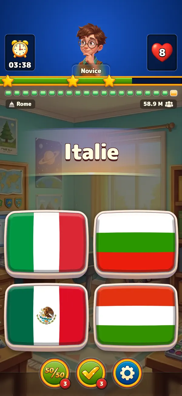 Screenshot #1 pour Drapeaux et Capitales du Monde
