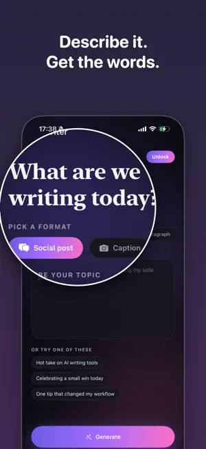 AI Copywriter - Caption Writer screenshot 1
