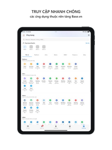 Base-Quản trị và điều hành DN iPad screenshot