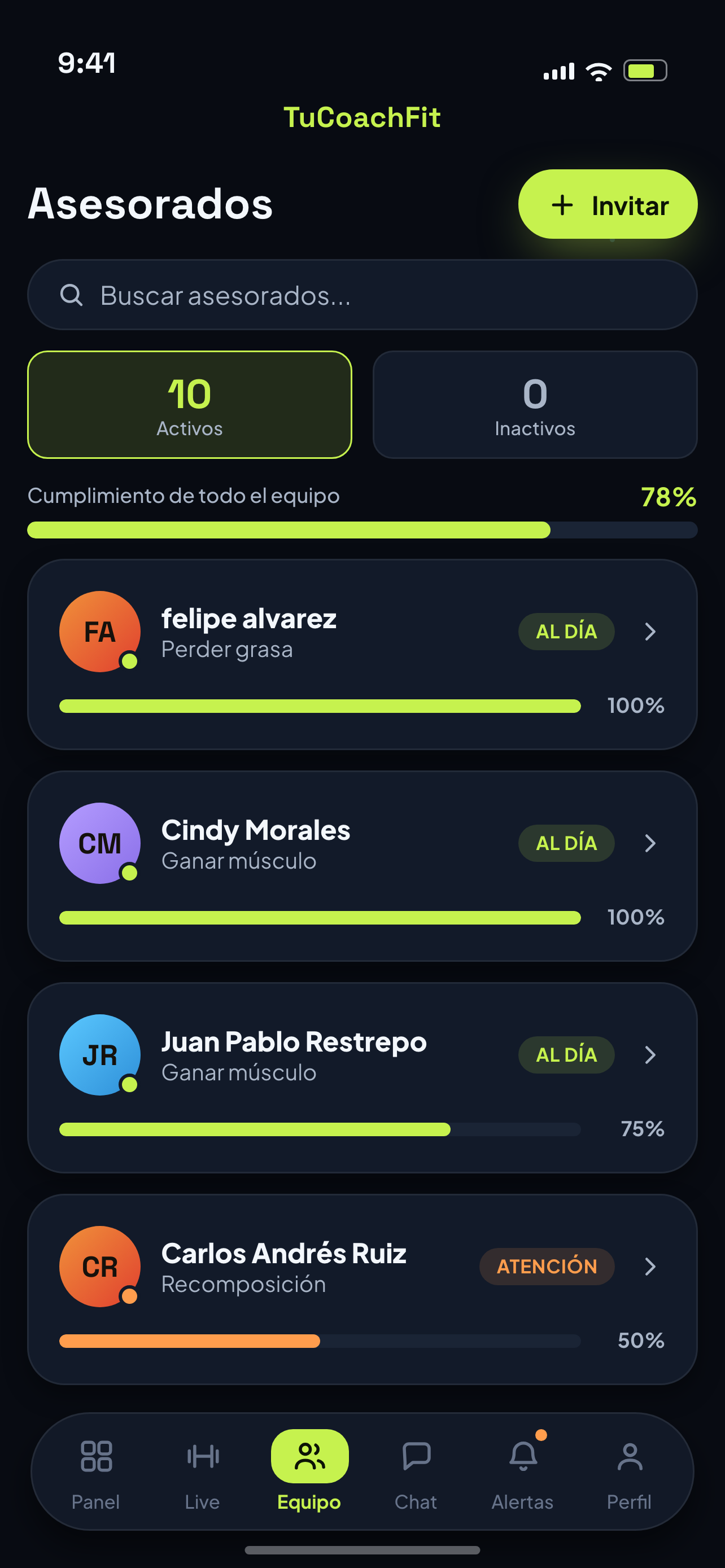 TuCoachFit screenshot 4