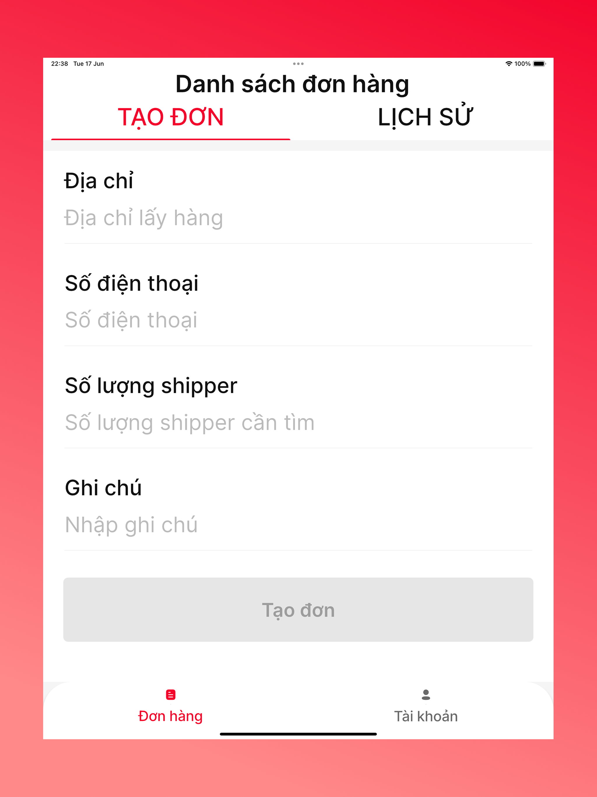Shipper Caobang