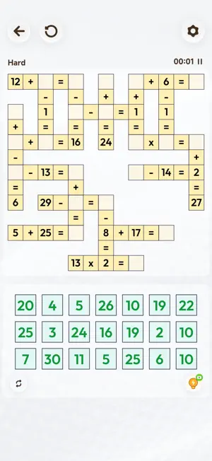 Crossmath Number Puzzle screenshot 3