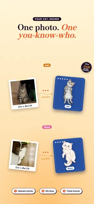 Ami Cat: Pet, Tickle, Draw Cat screenshot 1