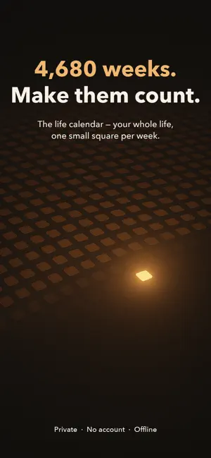 Life Calendar- Life in Weeks screenshot 1