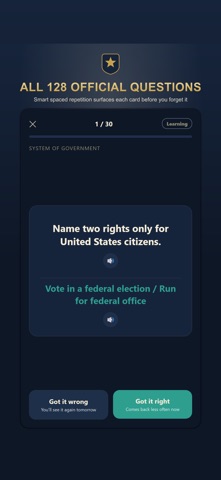 US Citizenship Test 2026 Study Screenshot 4 of 8