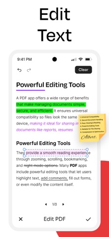 PDF Filler: Edit & Sign iPhone screenshot