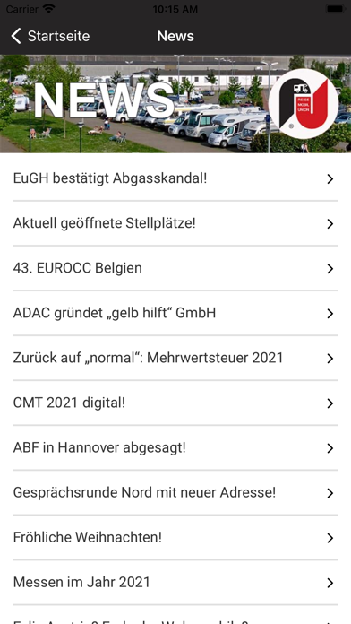 Reisemobil Union Screenshot