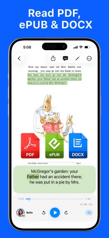 Local TTS - Voice Aloud Reader iPhone screenshot