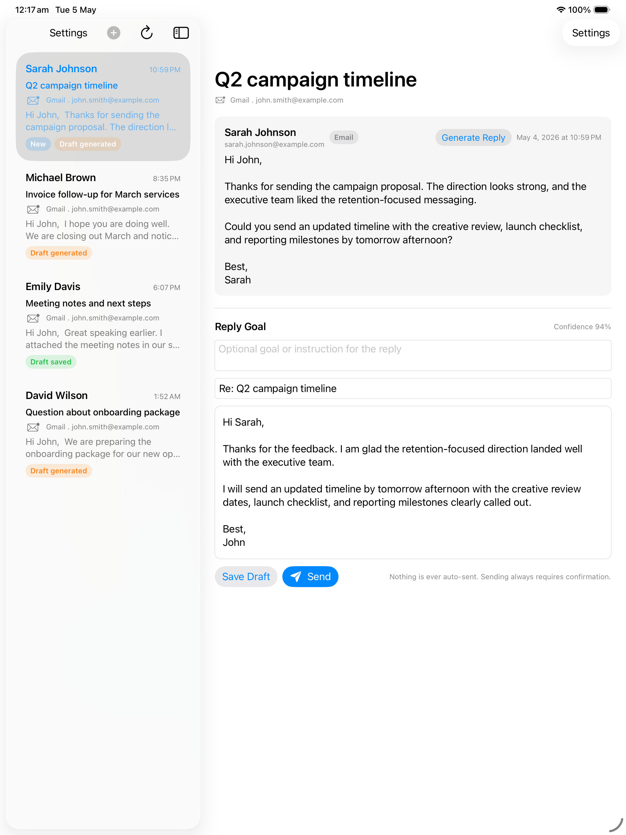 Email Assistant - AI Reply