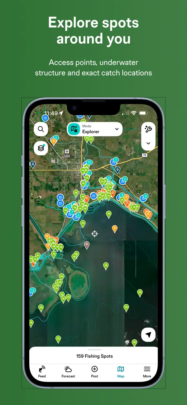 Screenshot #2 pour Fishing Spots: Find & Fish App