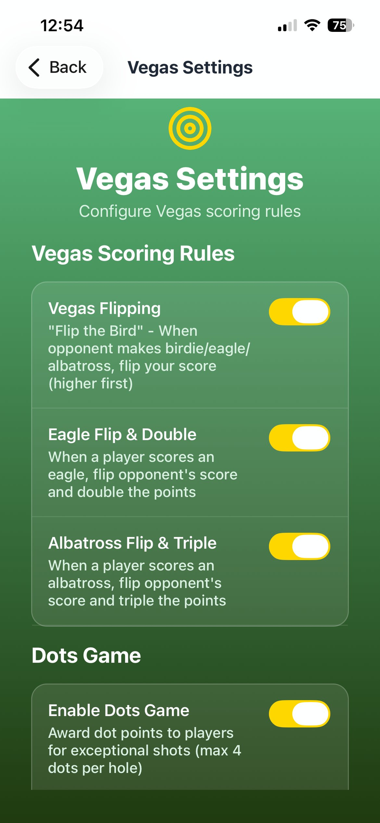 Chip In Scorecard