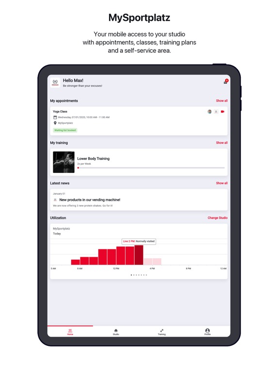 MySportplatz app screenshot