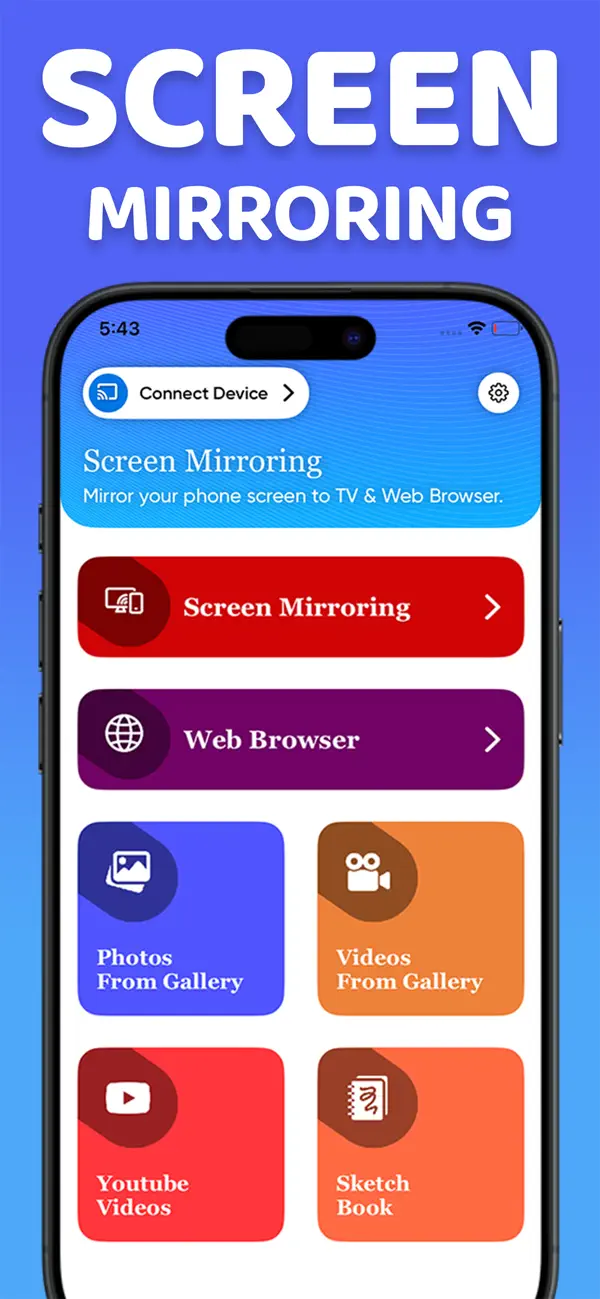 Screenshot #1 pour Screen Mirroring: Cast SmartTV