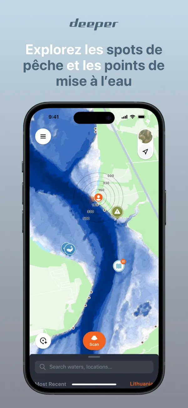 Screenshot #2 pour Fish Deeper - Fishing App