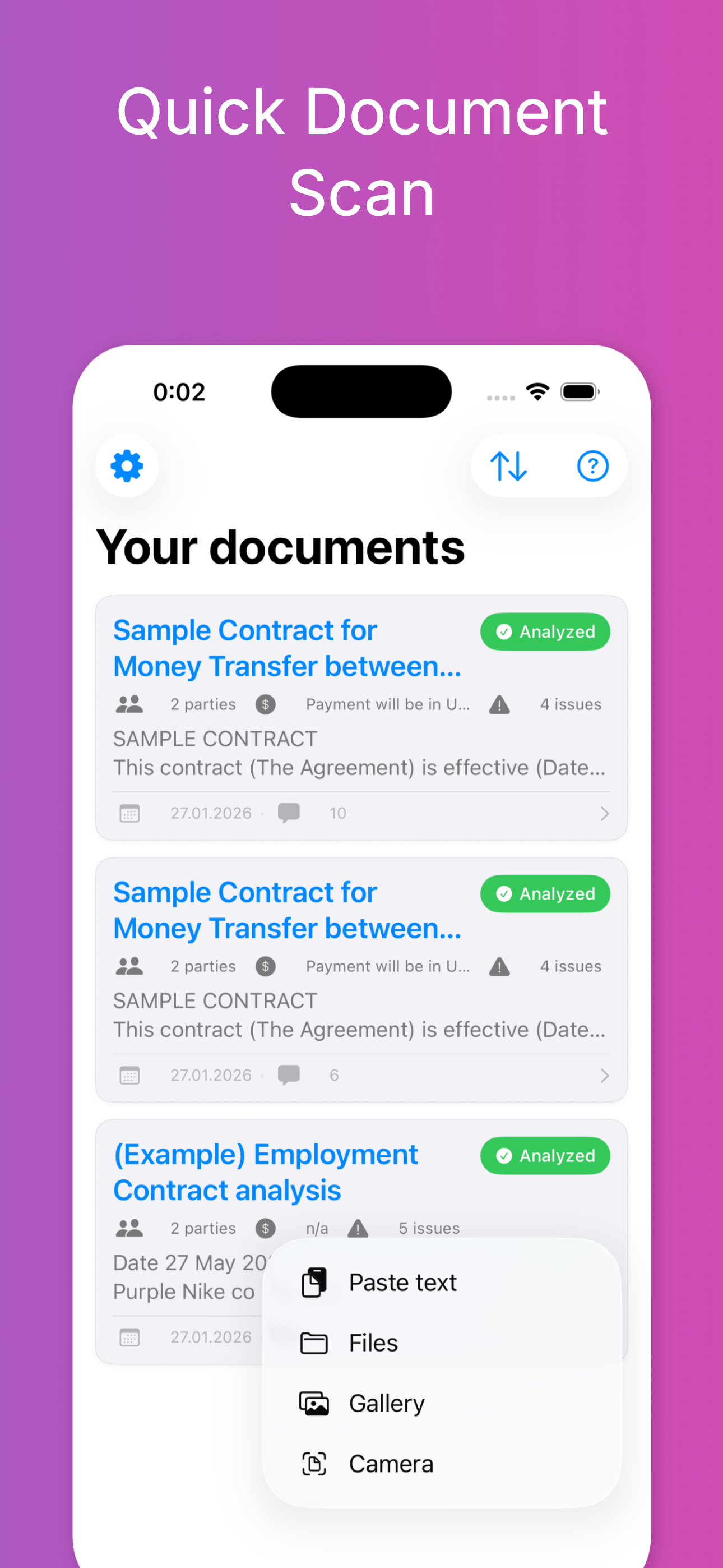 AI Lawyer: legal documents