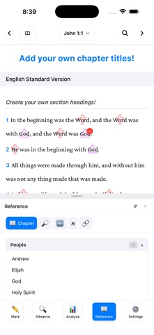 BibleMarker iPhone screenshot