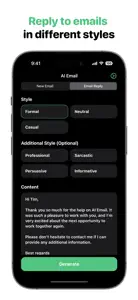 AI Email: AI Writing Assistant screenshot #3 for iPhone