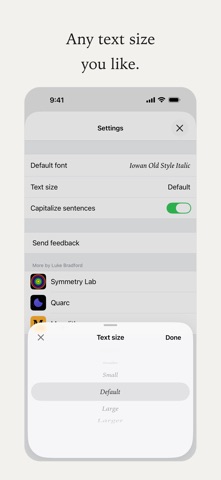 Textile: minimal notes Screenshot 4 of 8