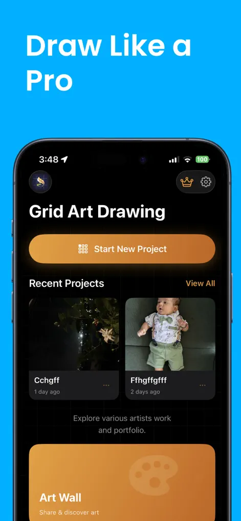 Grid Art Drawing - Graphics & Design App | MWM