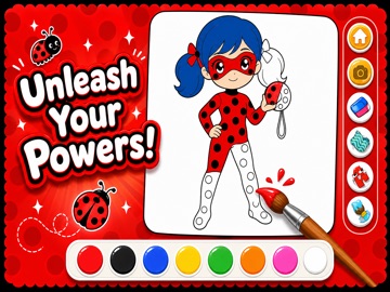 Magic Ladybug Coloring Book iPad screenshot