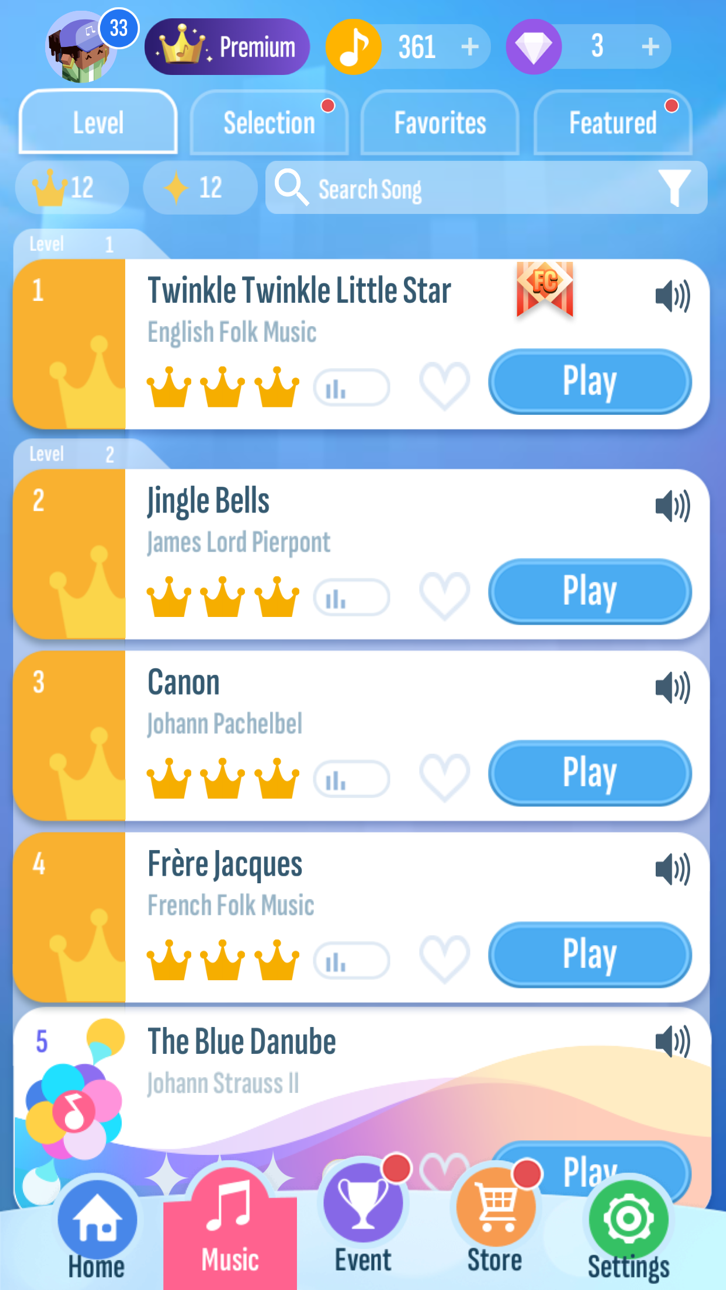 Piano Tiles 2™: Fun Piano Game Hack screenshot 3 - iOS game interface