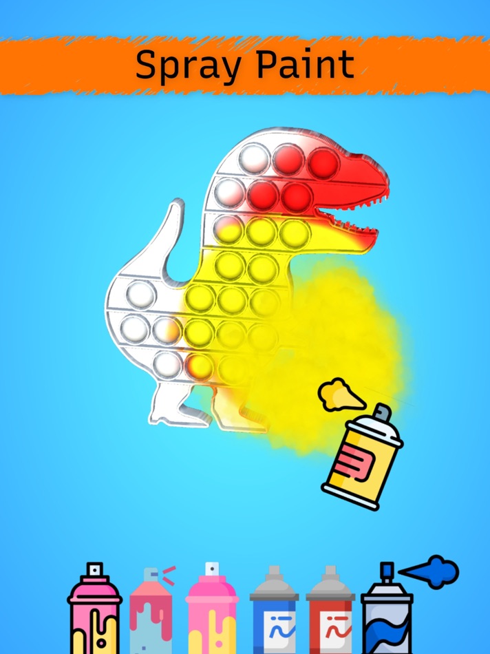 #5. Pop It Fidget Toys 3D Coloring (iOS) 来自: CHILL GAMES