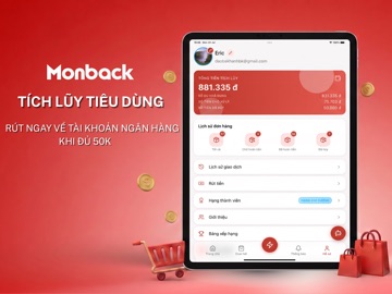 Monback : Mua sắm hoàn tiền iPad screenshot 2