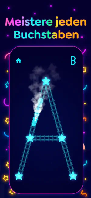 German Alphabet for Kids NEON screenshot 1