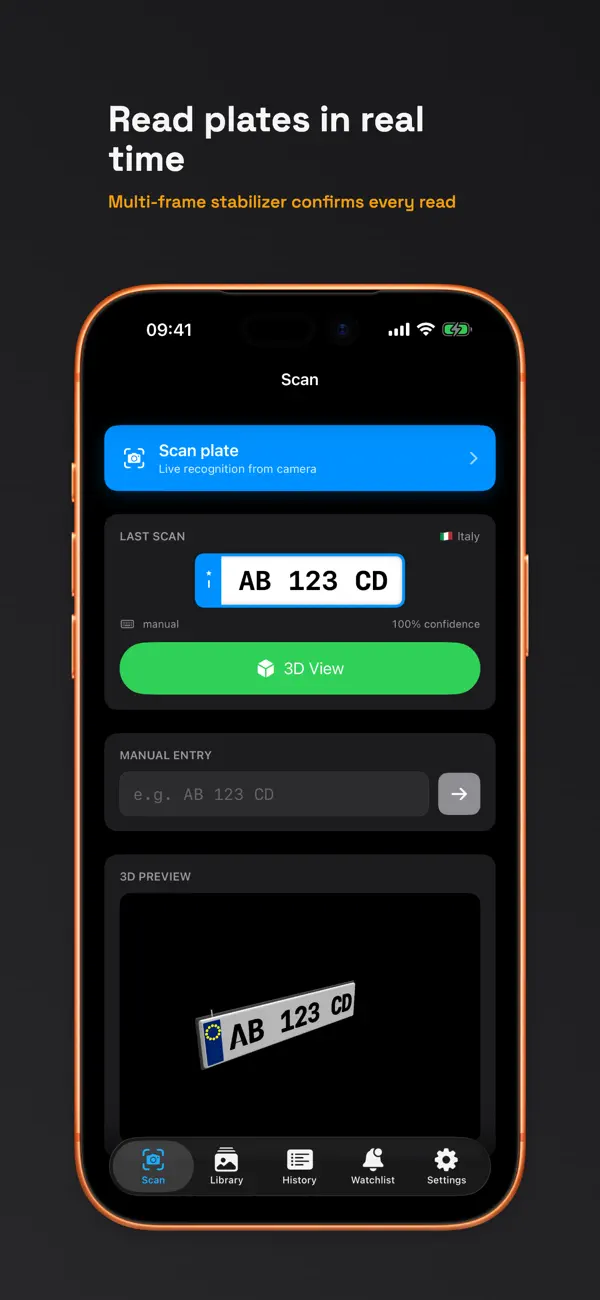 Screenshot #1 pour ALPR Pro