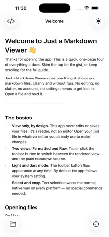 Just a Markdown Viewer Screenshot 1 of 6
