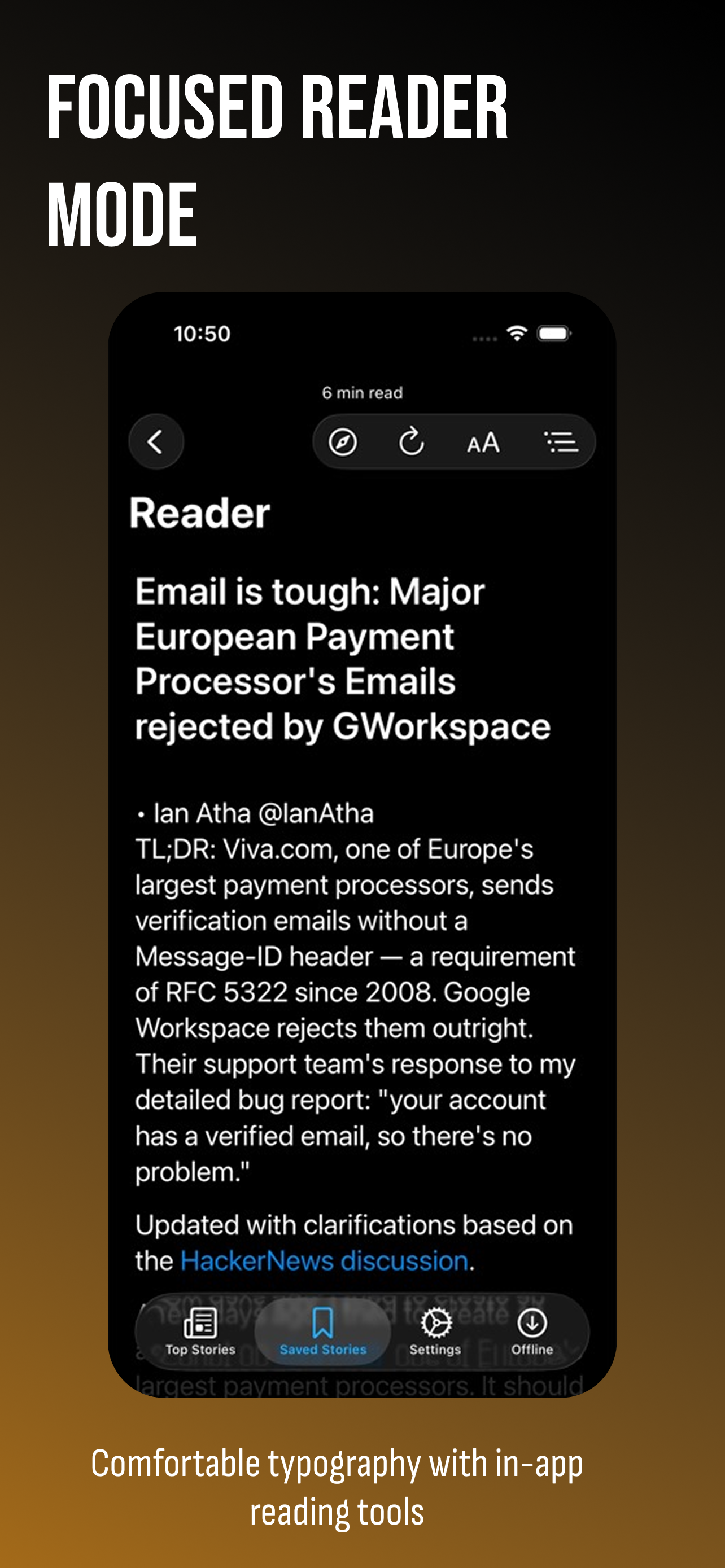 HackerPillar: HN Reader