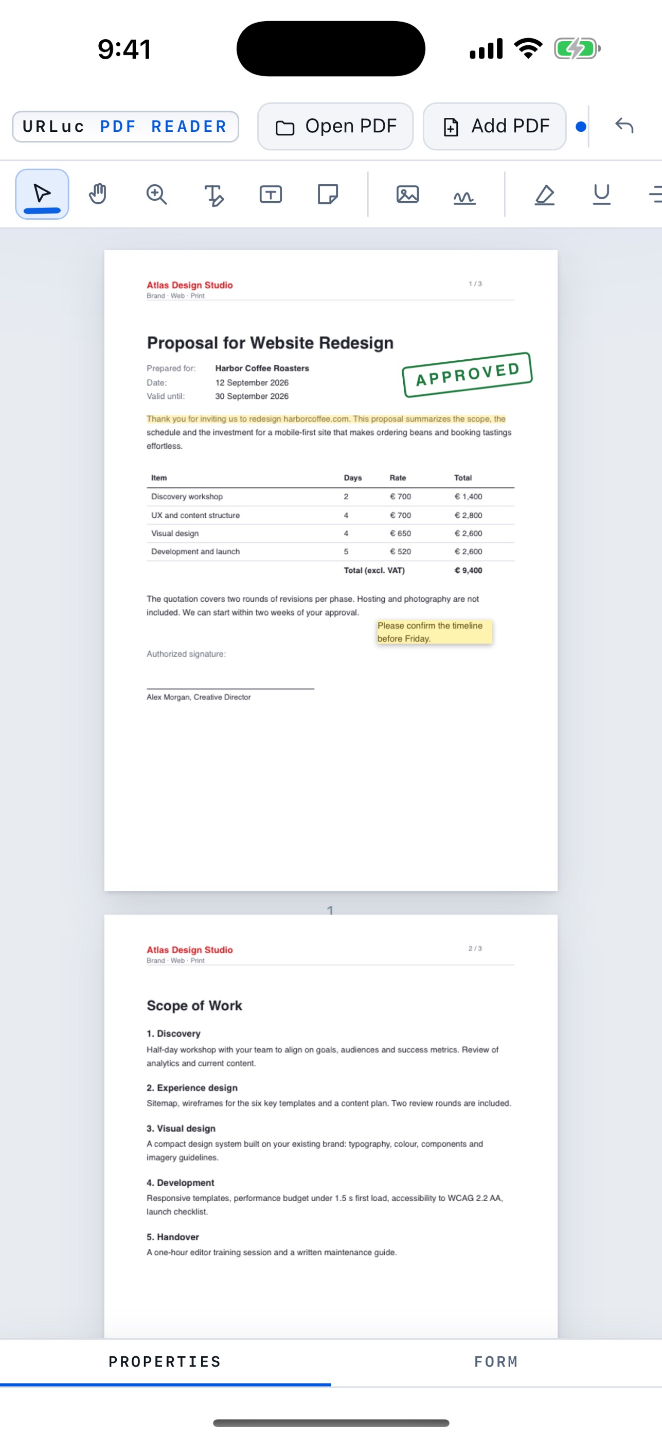 Screenshot 2 of URLuc PDF Reader
