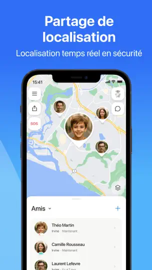 Capture d'écran de ISharing - Localiser Mes Amis sur iPhone 2