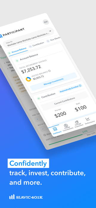 Slavic401k Mobile App Screenshot 1 of 5