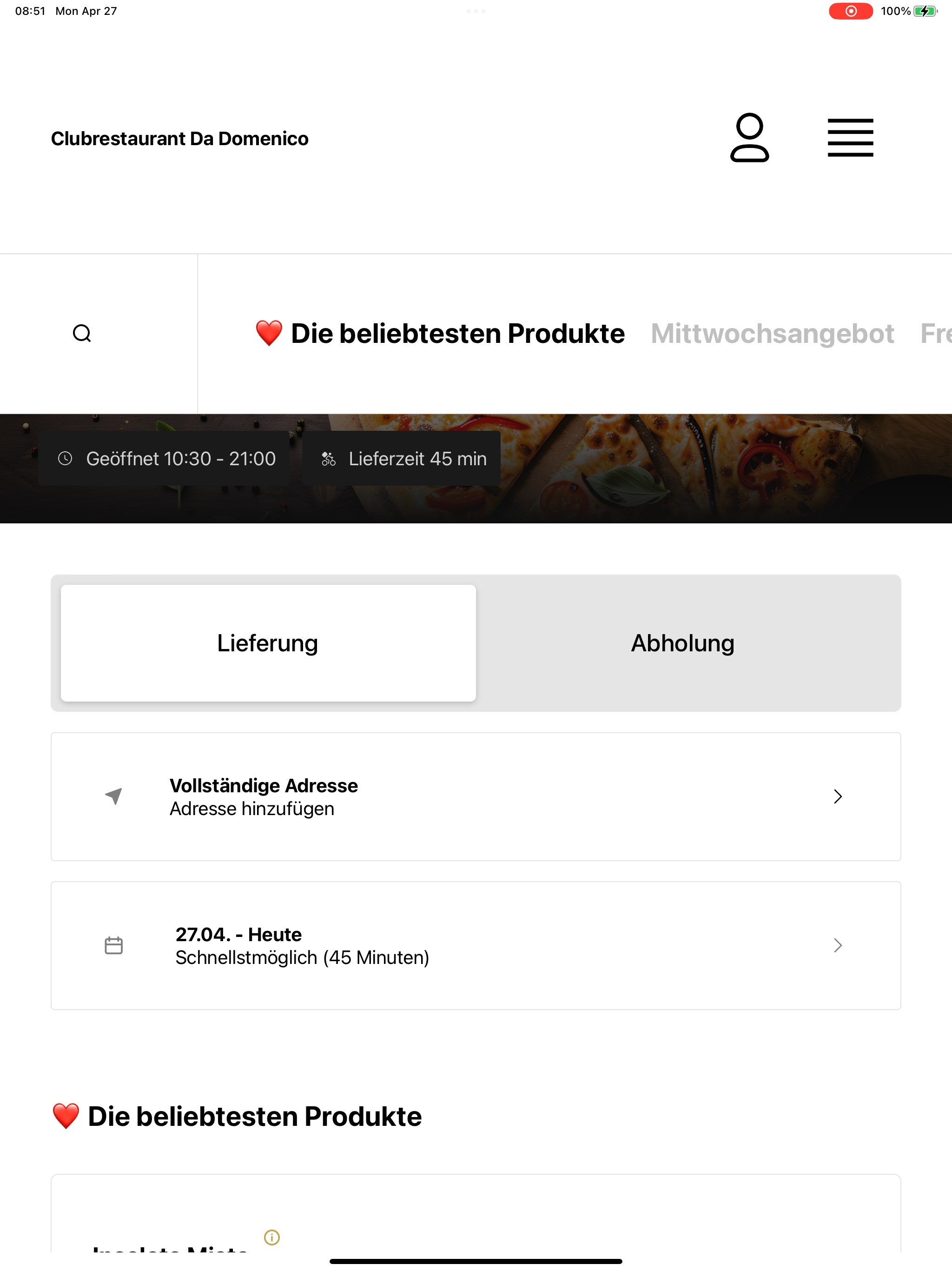 Clubrestaurant Da Domenico screenshot 7