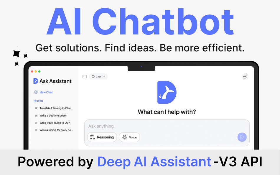 #1. AI Assistant: Ask Deep Bot (macOS) 来自: Owais Saleem