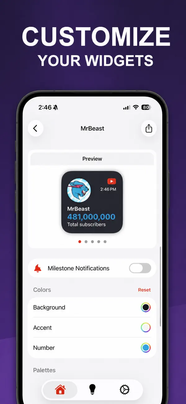 SubWidget: Widget for YT Screenshot 4