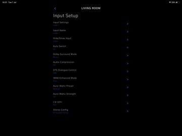 JBL Synthesis Control iPad screenshot