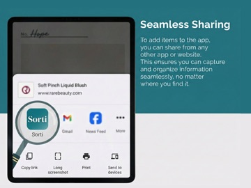 Sorti: Save & Organize It All iPad screenshot