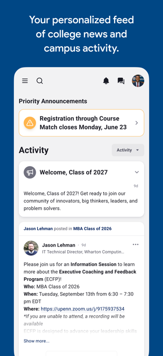 MyWharton v2 Screenshot 6 of 7