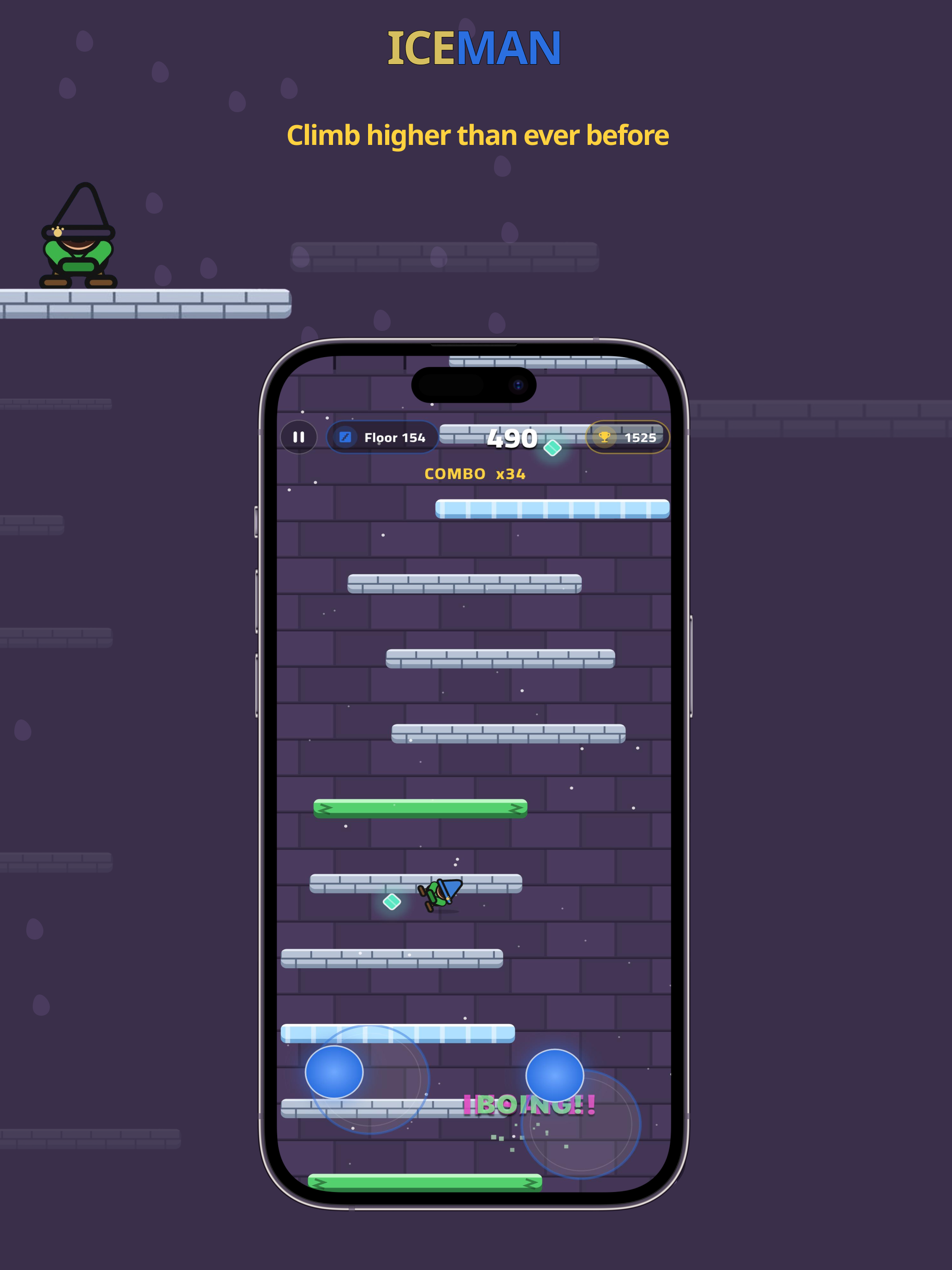 Iceman Tower: Climb & Jump screenshot 13