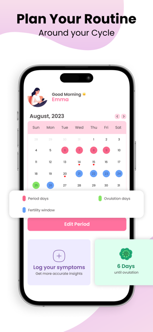 ‎Period Tracker & Cycle Syncing Screenshot