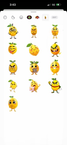 Curious Lemon Stickers screenshot