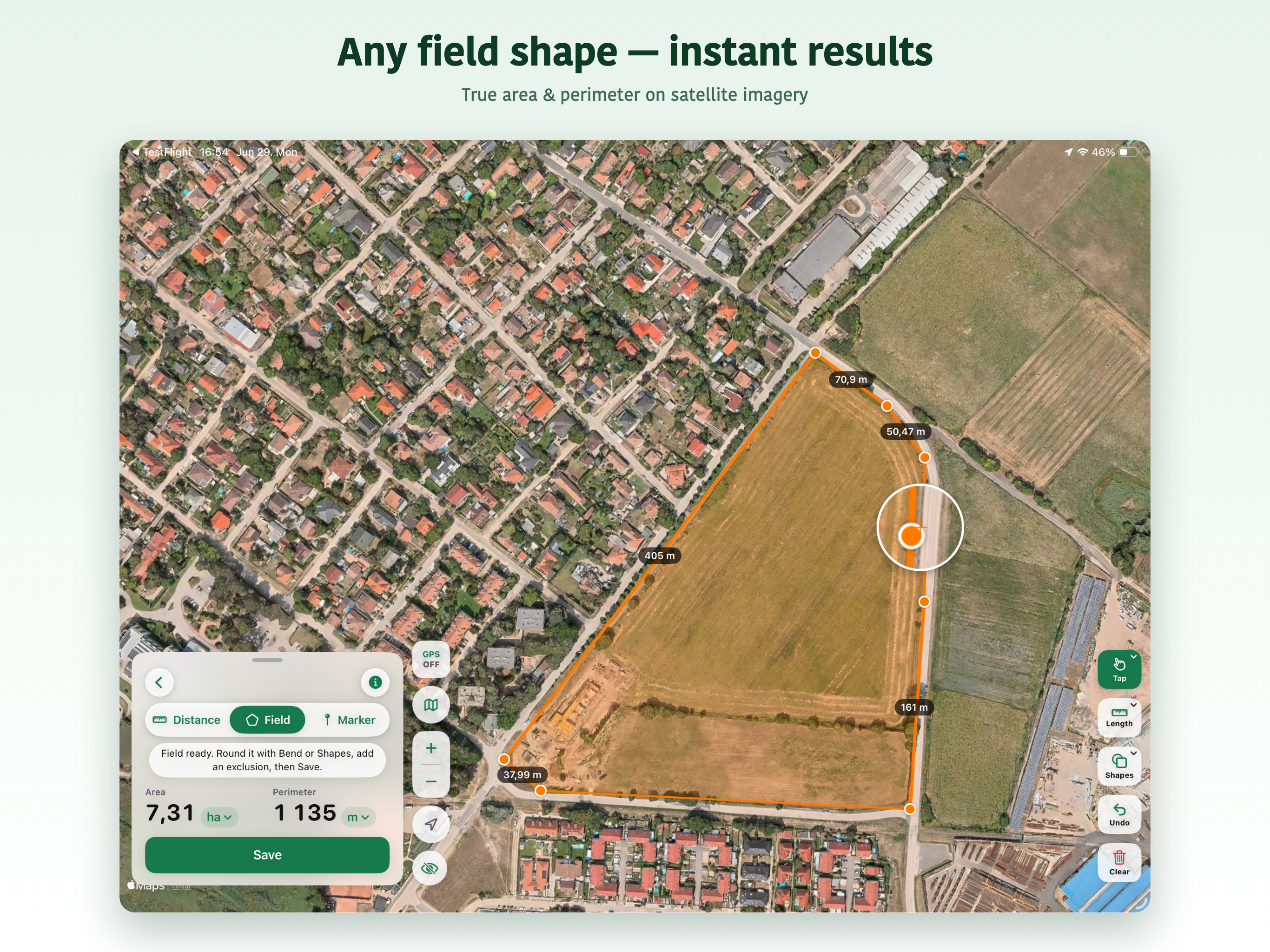 Field Maps with Area Measure screenshot 7