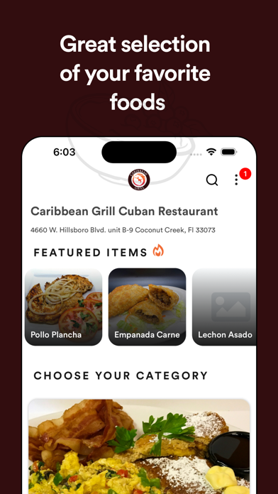 The Caribbean Grill Restaurant Screenshot