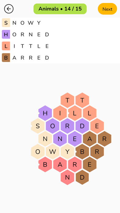 Screenshot #3 pour Honeycomb - Word Puzzle