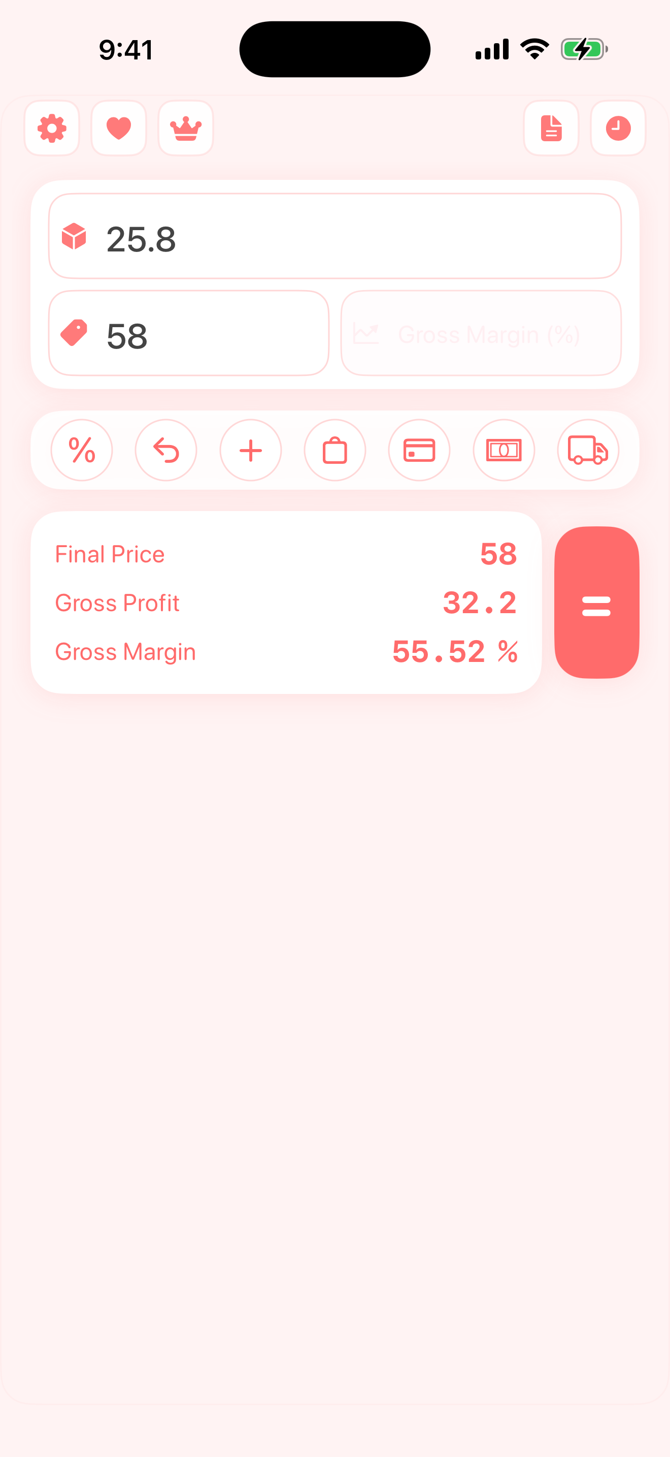 ProfitFairy Margin Calculator screenshot 2