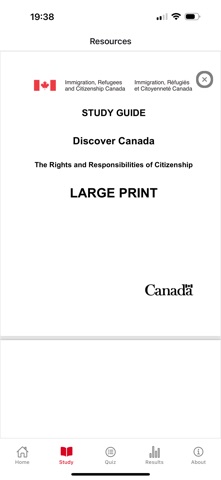Canada Citizenship Test 2026 screenshot