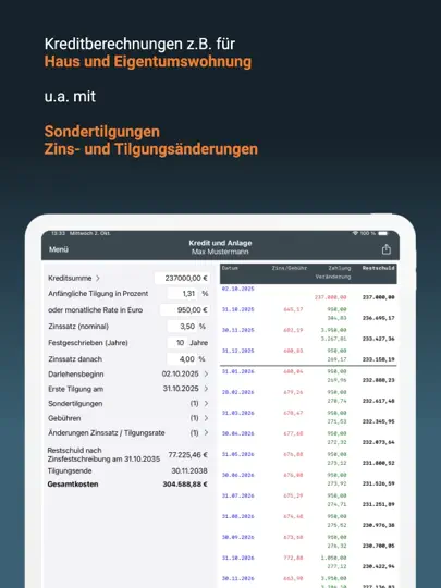 Screenshot von Kredit Und Anlage auf dem iPhone 3